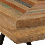 vidaXL Table d'appoint Teck massif de récupération