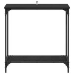 vidaXL Table console Chêne noir 75 x 30.5 x 75 cm Bois d'ingénierie