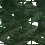 vidaXL Écran de balcon avec feuilles Vert foncé 500 x 150 cm