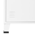 vidaXL Bibliothèque industrielle Blanc 80x32x180 cm Acier