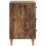 vidaXL Cabinet de chevet Chêne fumé 43 x 41 x 66 5 cm