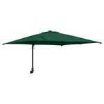 vidaXL Parasol de jardin Vert  Noir 248.5 x 247.5 x 160 cm