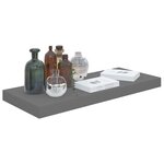 vidaXL Étagère murale flottante Gris brillant 60x23 5x3 8 cm MDF
