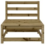 vidaXL Canapé de jardin 2 places bois de pin imprégné