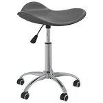 Chaise fauteuil siège de bureau informatique étude similicuir gris 02_0024026