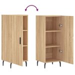 vidaXL Buffet Chêne sonoma 34 5x34x90 cm Bois d'ingénierie