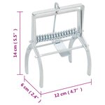 vidaXL Pièges à taupes 10 Pièces Argenté Acier galvanisé