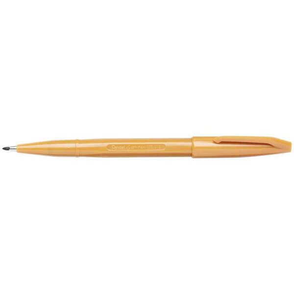 Stylo Feutre Sign Pen S520-Y Pointe Moyenne Ocre PENTEL ARTS