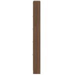 vidaXL Armoire à chaussures Chêne marron 59x17x169cm Bois d'ingénierie