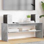 vidaXL Meuble TV Gris béton 100 x 30 x 40 cm Bois d'ingénierie