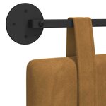 vidaXL Tête de lit suspendue Marron Velours