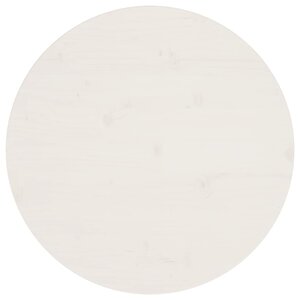 vidaXL Dessus de table Blanc Ø60x2 5 cm Bois de pin massif