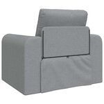 vidaXL Canapé-Lit Gris clair 98 x 71 x 83 cm tissu