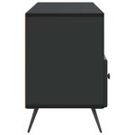 vidaXL Meuble TV avec tiroir Noir 102 x 34 5 x 50 cm Bois d'ingénierie
