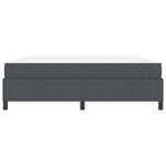 vidaXL Cadre de lit avec matelas Gris foncé 180 x 200 cm tissu