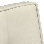 vidaXL Chaise de relaxation crème 64x74x84 cm velours