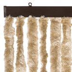vidaXL Rideau anti-mouches beige 100x200 cm chenille