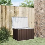 vidaXL Boîte de rangement de jardin Marron 109x67x65 cm