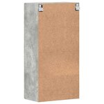 vidaXL Meuble mural Gris béton 55 x 29 x 100 cm Bois d'ingénierie