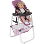 Bayer Chic 2000 655-62 - Chaise haute pour poupées jean rose