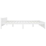 vidaXL Cadre de lit sans matelas avec tiroirs blanc