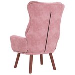 vidaXL Fauteuil Relaxant en Velours Rose