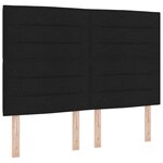 vidaXL Tête de lit Noir 160 cm tissu