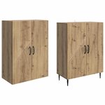 vidaXL Ensemble de Meubles 2 Pièces 66 x 34 5 x 89 5 cm Bois d'ingénierie