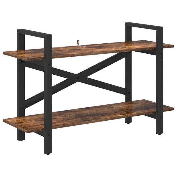 vidaXL Étagère Chêne fumé 100 x 33 5 x 64 cm Bois d'ingénierie