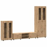 vidaXL Ensemble meuble TV FLORIN Chêne artisanal Bois d'ingénierie