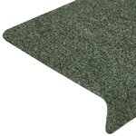 vidaXL Tapis d'escalier 15 Pièces Tissu aiguilleté 65x21x4 cm Marron