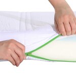 vidaXL Cadre de lit avec matelas extensible Blanc 80 x 200 cm