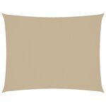 vidaXL Voile de parasol tissu oxford rectangulaire 2x3 5 m beige
