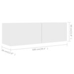 vidaXL Ensemble de meubles TV 5 Pièces Blanc Bois d'ingénierie