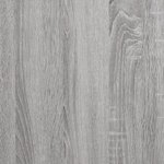 vidaXL Table basse sonoma gris 80x80x45 cm bois d'ingénierie et fer