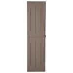 vidaXL Armoire de rangement jardin Marron 65x45x172 cm PP Aspect bois