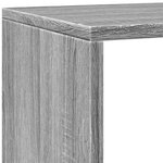 vidaXL Étagère séparatrice de pièce 4 niveaux sonoma gris