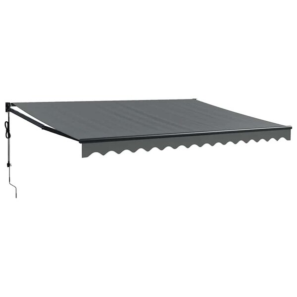 vidaXL Auvent rétractable automatique anthracite 4x3 m