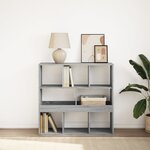 vidaXL Bibliothèque/Séparateur de pièce sonoma gris 100x33x94 5 cm