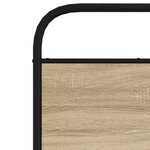 vidaXL Tête de lit chêne sonoma 80 cm acier et bois d'ingénierie