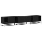 vidaXL Meuble TV Chêne noir 210 x 35 x 41 cm Bois d'ingénierie