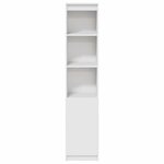 vidaXL Buffet haut blanc 37 5x35x180 cm bois d'ingénierie