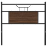 vidaXL Tête de lit chêne marron 90 cm bois d'ingénierie et acier
