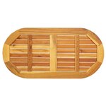 vidaXL Plateau de table Huile Naturelle 100 x 50 x 2 cm