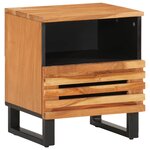 vidaXL Tables de chevet 2 Pièces 40x34x46 cm bois d'acacia massif