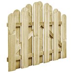 vidaXL Portail de jardin bois de pin imprégné 100x75 cm