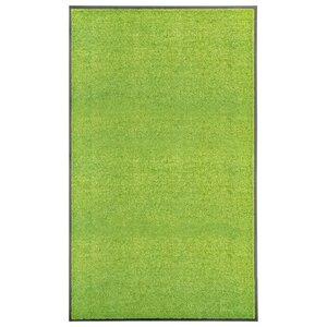 vidaXL Paillasson lavable Vert 90x150 cm