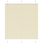 vidaXL Store plissé crème 120x150cm largeur du tissu 119 4cm polyester