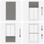 vidaXL Store plissé anthracite 110x200 cm largeur du tissu 109 4 cm