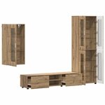 vidaXL Ensemble meuble TV FLORIN Chêne artisanal Bois d'ingénierie